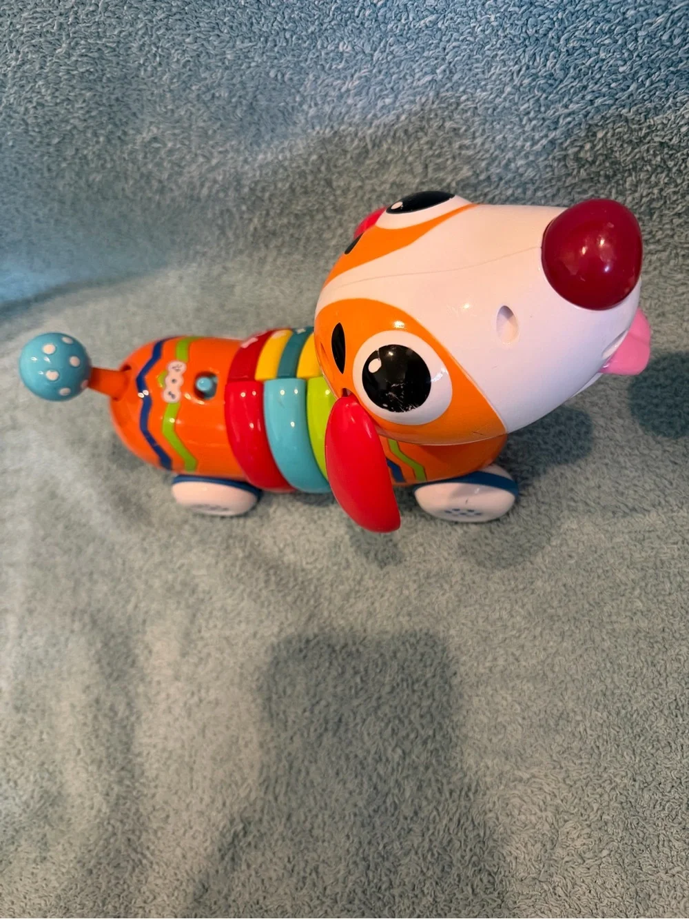 Lot of 2 Interactive Toy Dogs: VTech Pull Along & Winfun Rainbow Pup Educational